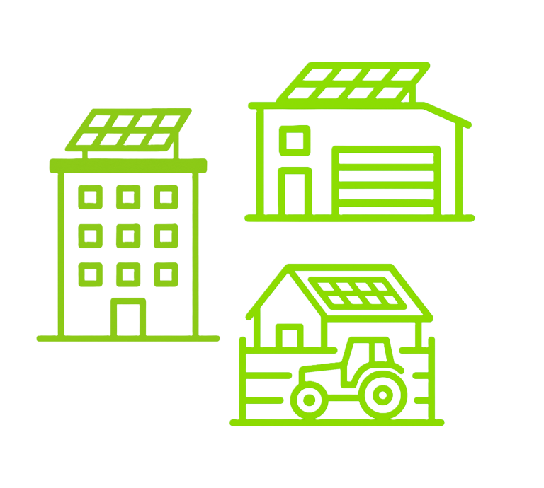 PV auf Gewerbe, Landwirtschaft oder Mietsgebäude